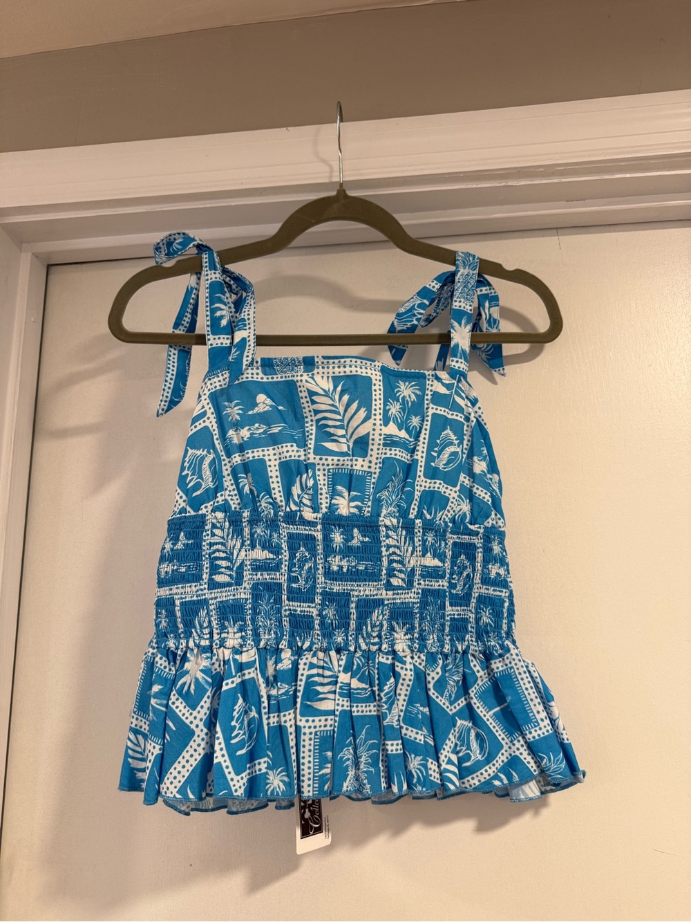 NWT Tie Shoulder Top